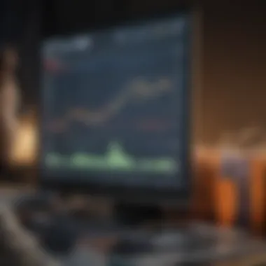 Analyzing Interest Rate Trends A financial analyst examining charts with interest rate trends