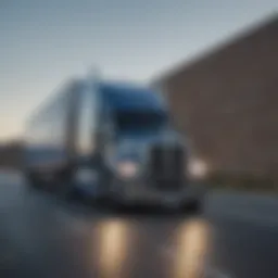 Walmart truck on the highway representing the logistics sector