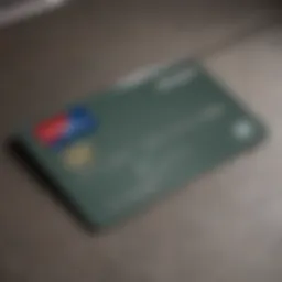 Visual representation of a Bank of America debit card