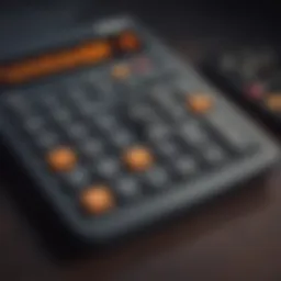 Calculation of payroll deductions on a calculator