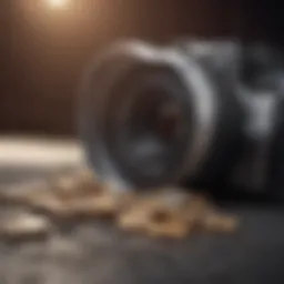 Credit report showing charge-offs impact