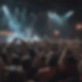 Concert scene showcasing enthusiastic fans enjoying a live performance