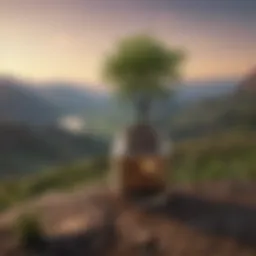 A serene landscape symbolizing stability in finance