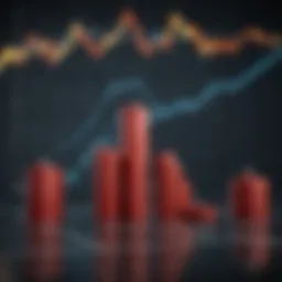 A graph illustrating stock price trends.