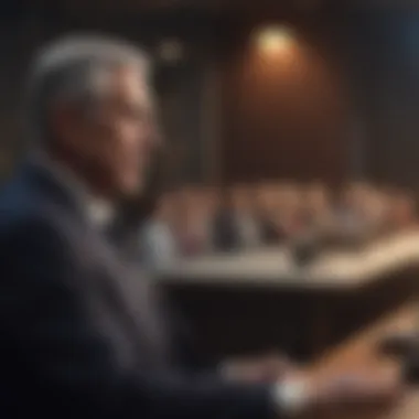 Successful Presentation by an Experienced Professional An older individual successfully delivering a presentation.