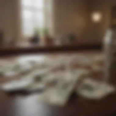 A serene view of a financial institution showcasing money market accounts