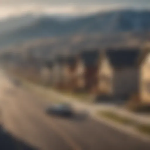 Scenic view of a small Montana town showcasing affordable housing options.