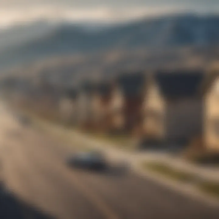 Scenic view of a small Montana town showcasing affordable housing options.