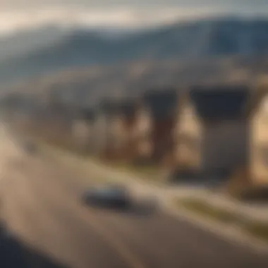Affordable Housing in Montana Town Scenic view of a small Montana town showcasing affordable housing options.