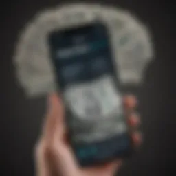 A smartphone displaying various money transfer applications