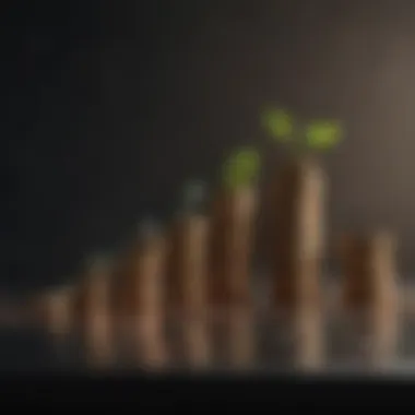 Financial Growth Strategies A graph showcasing financial growth through passive income strategies
