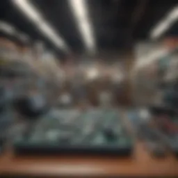 Overview of electronic products available at Dollar Tree