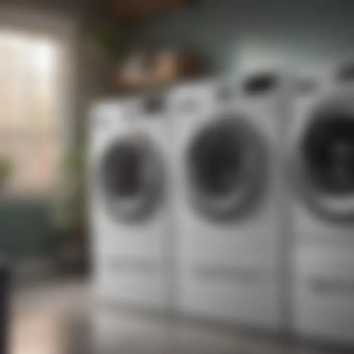 Customer reviews highlighting satisfaction with LG washers and dryers