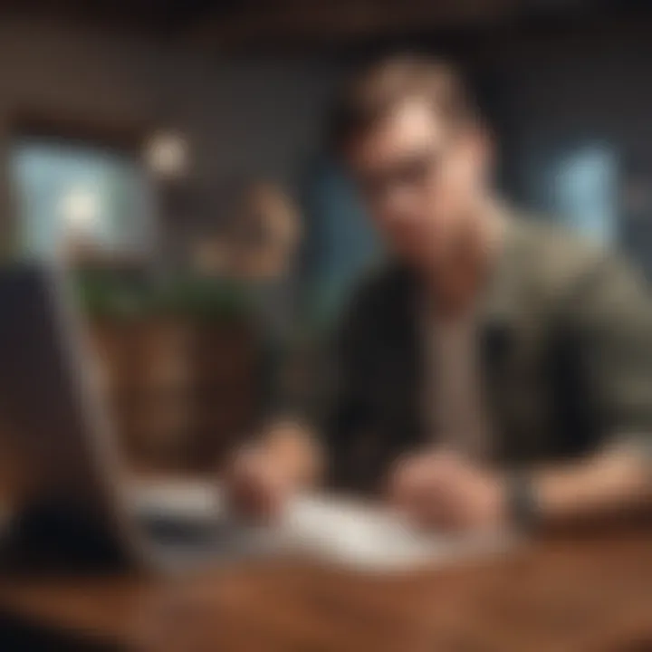 Conceptual illustration of online loans