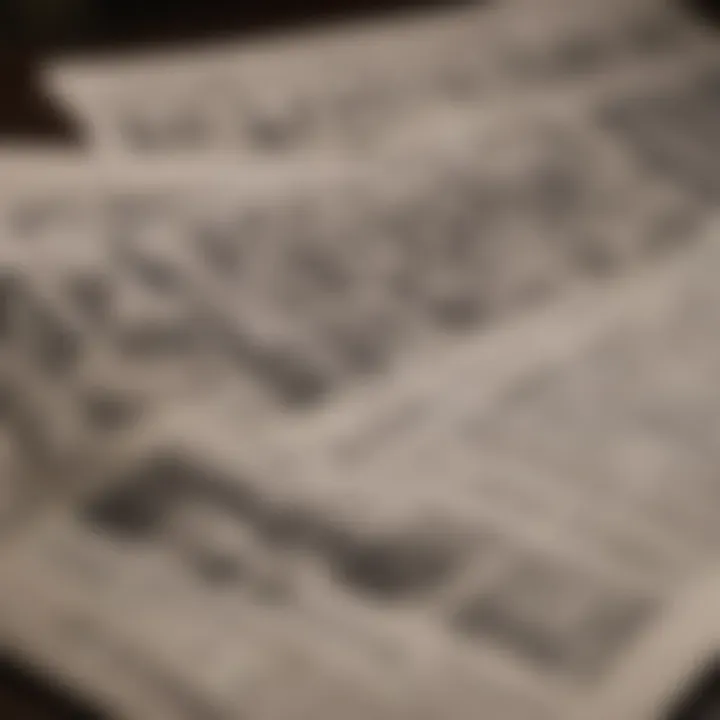 A close-up of a financial newspaper highlighting market insights