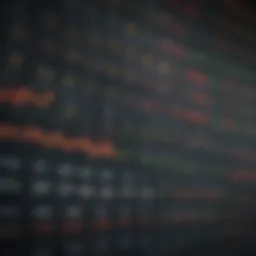 A detailed chart depicting the American stock market trends over the years