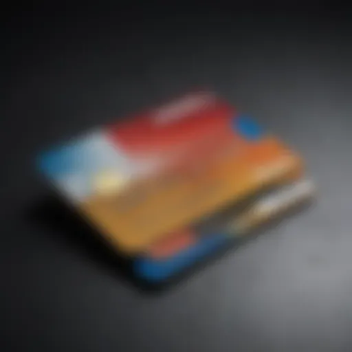 A visual representation of various credit card types available for beginners.