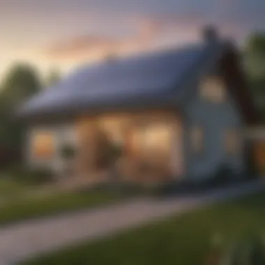 Impact of Solar Panels on Property Value A home with increased property value after solar panel installation