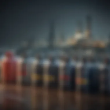 Visual representation of global oil inventory levels