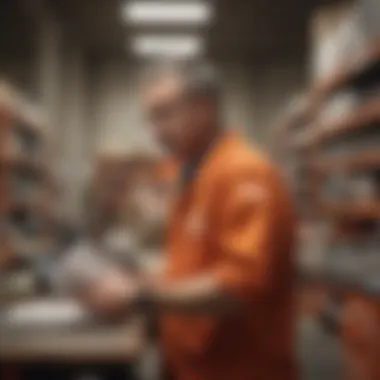 Understanding Borrowing Policies A customer reviewing borrowing policies