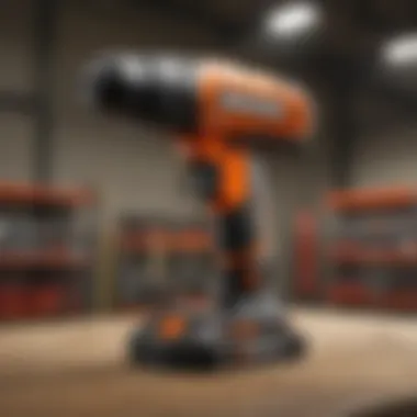 Home Depot's Tool Rental Experience Home Depot's tool rental section showcasing drills