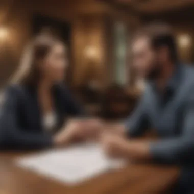 Discussing Financial Goals Couple discussing financial goals together