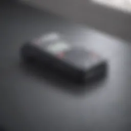 Square card reader on a clean surface