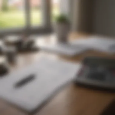 Financial Planning for Property Investment Calculator and financial documents on a desk