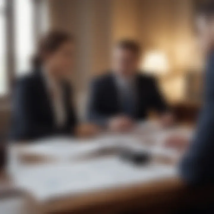 A close-up of a negotiation meeting with documents on the table