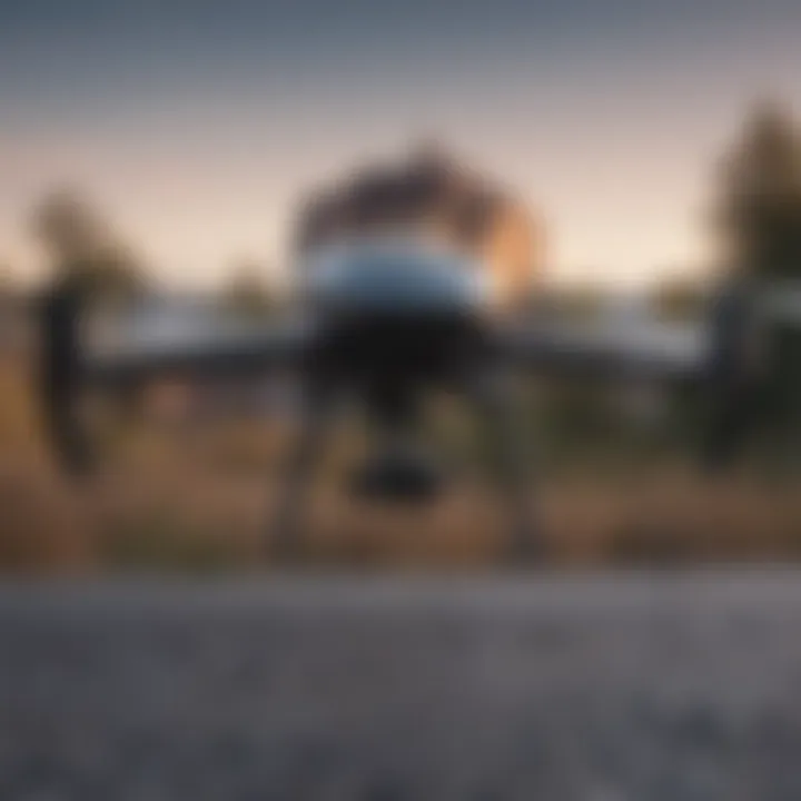 Close-up of advanced drone technology highlighting innovation