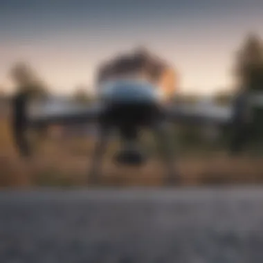 Innovative Drone Technology Close-Up Close-up of advanced drone technology highlighting innovation