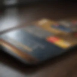 Visual representation of credit card balance transfer concept