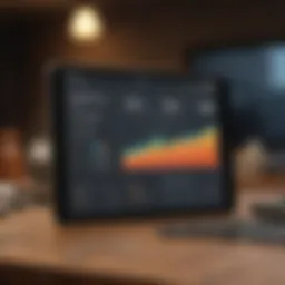 Visual representation of a budgeting app interface