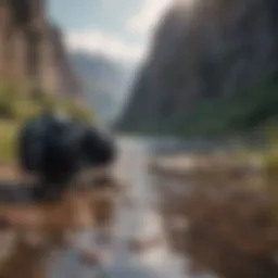 A videographer capturing breathtaking landscapes with a high-quality camera.