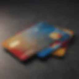 A symbolic representation of credit cards for beginners with no prior history.