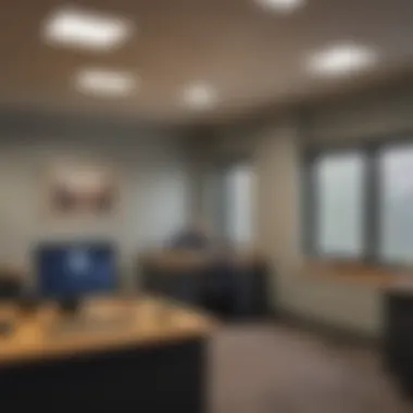 Government Assistance Office A welcoming government assistance office ready to help those seeking housing support.