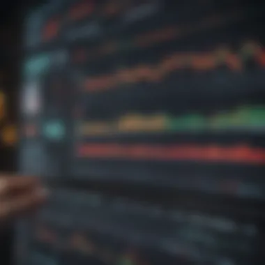 Evaluating Trading Platform Quality A close-up view of a trading platform interface displaying various market charts.