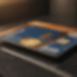 Visual representation of secured credit card mechanics