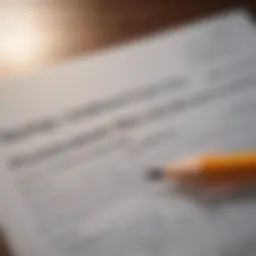 Illustration of a mortgage application form