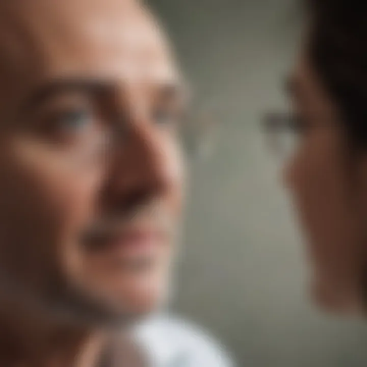 A healthcare professional discussing medication options with a patient.