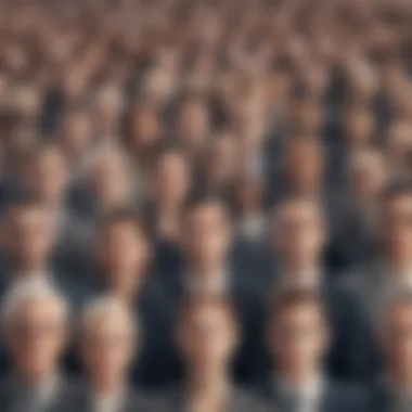 Diverse Contacts in Email Marketing An abstract representation of diverse contacts and connections in a digital landscape.