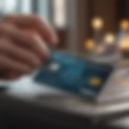 Visual representation of financial readiness for credit card application