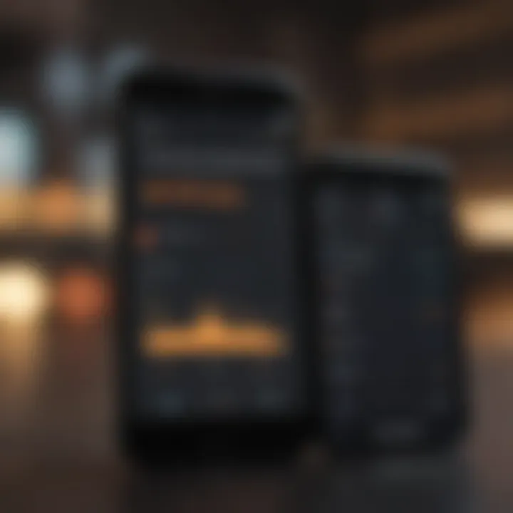 Comparison chart of various spending tracking applications