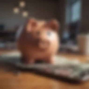 Conceptual illustration of financial literacy through technology