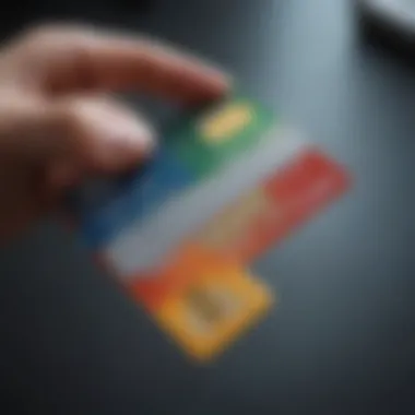 Debit Card and Bank Account Connection Visual representation of a debit card with bank account