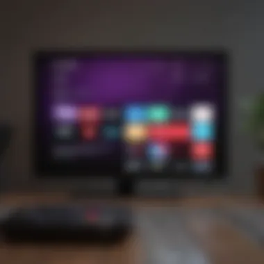 Roku settings menu displayed on a screen