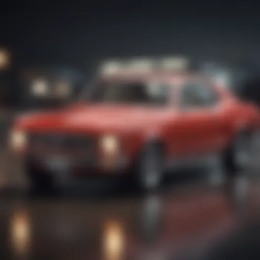 Conceptual illustration of credit score impact on car financing