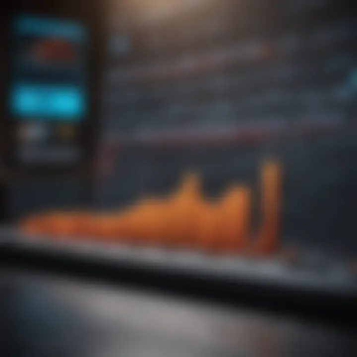 Graph showcasing AT&T stock performance trends