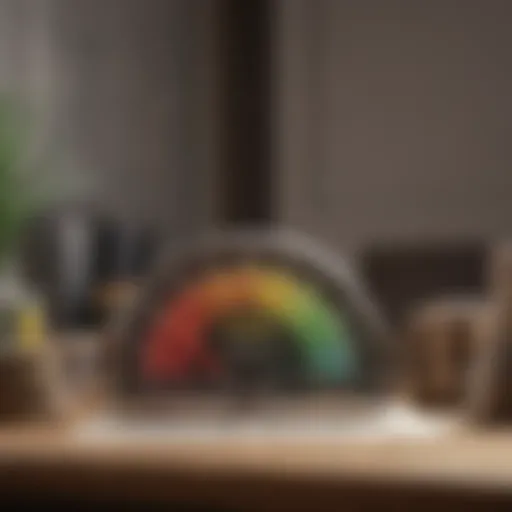 Visual representation of credit score components