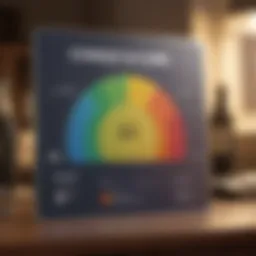 Visual representation of credit score range